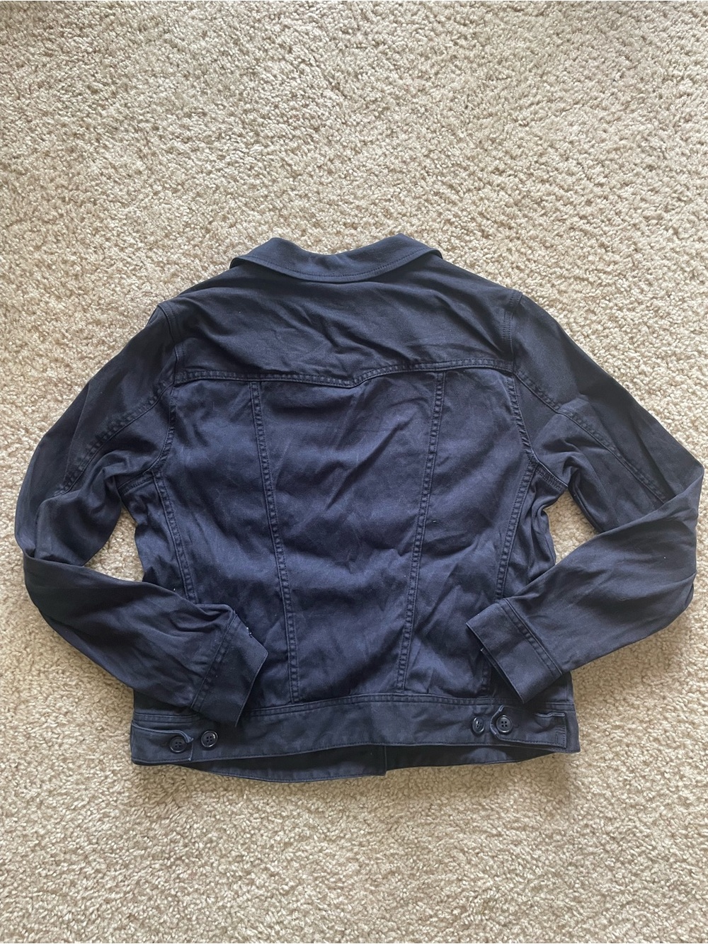 Liverpool Navy Button-Front Jean Jacket - Picture 4 of 4